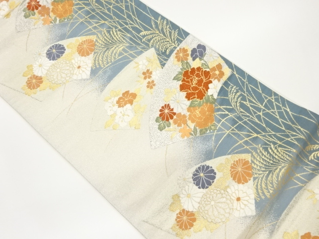 JAPANESE FUKURO OBI / WOVEN FLOWERS